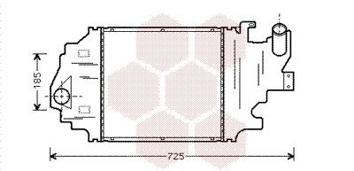 VAN WEZEL Intercooler Article number: 43004320 cheaply