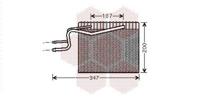 VAN WEZEL Air conditioning evaporator Article number: 4300V365 cheaply