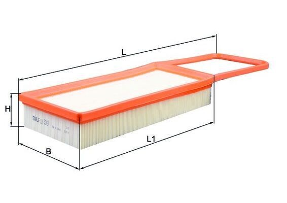 MAHLE ORIGINAL Air filter Article number: LX 3249 cheaply