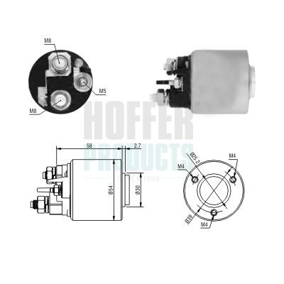 HOFFER Magnetafbryder, starter Varenummer: 6646288 billige