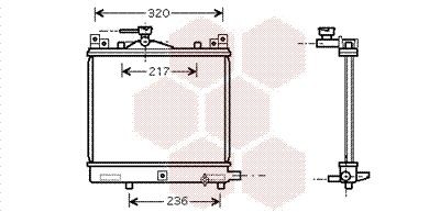 VAN WEZEL Engine radiator Article number: 52002091 cheaply