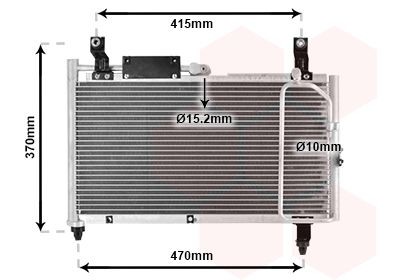 VAN WEZEL Air conditioning condenser Article number: 52005067 cheaply