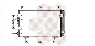 VAN WEZEL Air conditioning condenser Article number: 53005288 cheaply