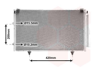 VAN WEZEL Air conditioning condenser Article number: 53005319 cheaply