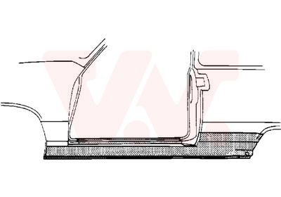 VAN WEZEL Rocker panel Article number: 5824101 cheaply