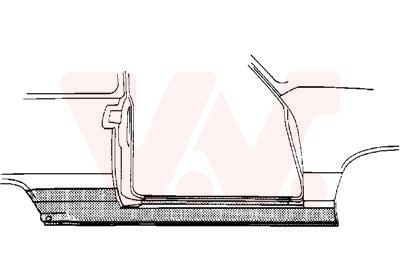 VAN WEZEL Rocker panel Article number: 5824102 cheaply