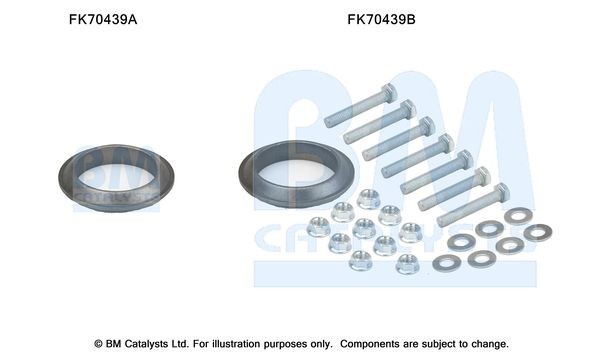 BM CATALYSTS Montáżna sada pre výfukovú trubku číslo článku: FK70439 lacno