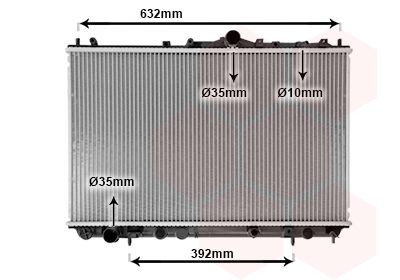 VAN WEZEL Radiaator, mootorijahutus Artikli number: 59002124 soodsalt