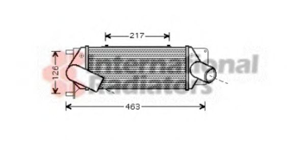 VAN WEZEL Intercooler Article number: 73004087 cheaply