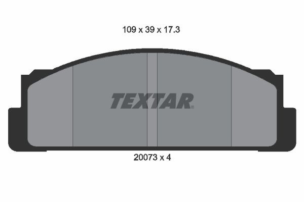 TEXTAR Brake pad set Article number: 2007304 cheaply
