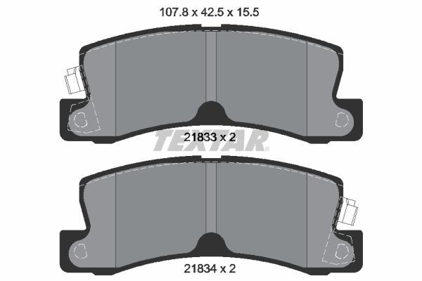 TEXTAR Brake pad set Article number: 2183301 cheaply