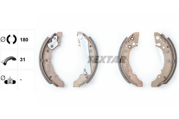 TEXTAR Brake Shoe Set Article number: 91018200 cheaply