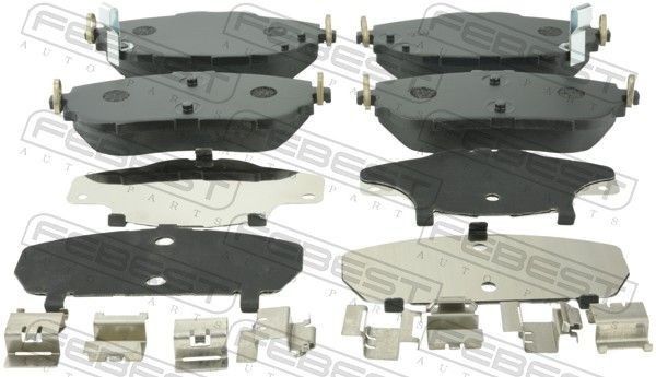 FEBEST Brake pad set Article number: 0101-NDE180F cheaply