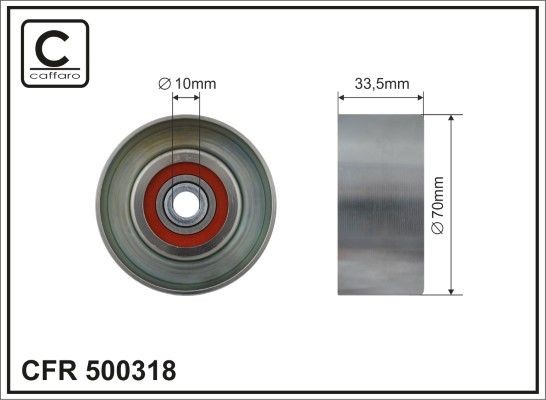CAFFARO Tensioner pulley Article number: 500318 cheaply