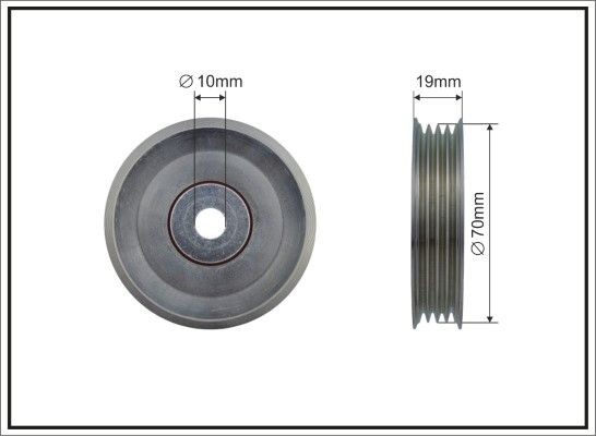 CAFFARO Deflection / Guide Pulley, v-ribbed belt Article number: 500426 cheaply