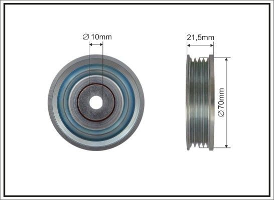 CAFFARO Deflection / Guide Pulley, v-ribbed belt Article number: 500433 cheaply
