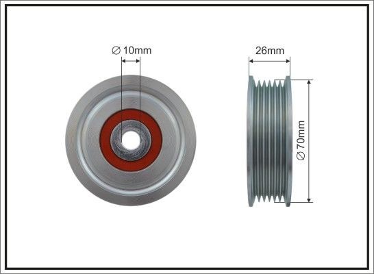 CAFFARO Deflection / Guide Pulley, v-ribbed belt Article number: 500439 cheaply