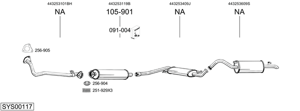 BOSAL Catalytic converter Article number: 099-578 cheaply