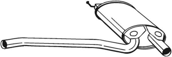 BOSAL Middle silencer Article number: 105-167 cheaply