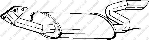 BOSAL Rear silencer Article number: 170-277 cheaply