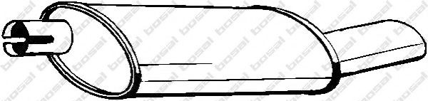 BOSAL Rear silencer Article number: 185-253 cheaply