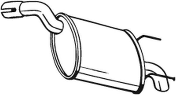 BOSAL Rear silencer Article number: 185-677 cheaply
