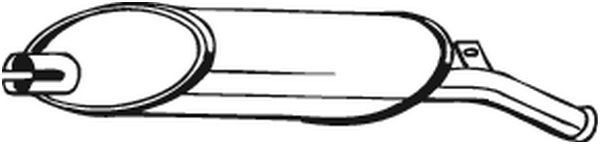 BOSAL Rear silencer Article number: 200-925 cheaply