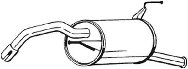 BOSAL Rear silencer Article number: 228-145 cheaply