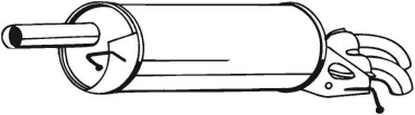 BOSAL Rear silencer Article number: 233-071 cheaply