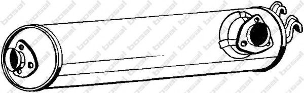 BOSAL Middle silencer Article number: 233-109 cheaply