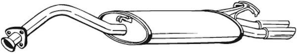 BOSAL Rear silencer Article number: 278-147 cheaply