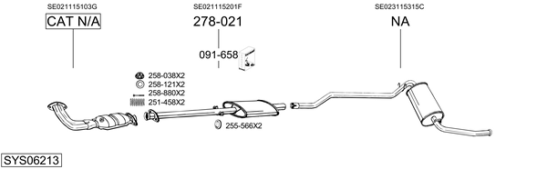 BOSAL Lõppsummuti Artikli number: 279-901 soodsalt