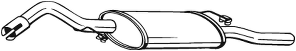 BOSAL Rear silencer Article number: 279-947 cheaply