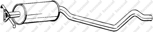 BOSAL Middle silencer Article number: 281-181 cheaply