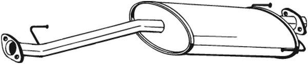 BOSAL Rear silencer Article number: 281-263 cheaply