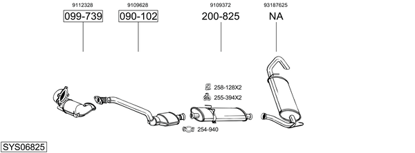BOSAL Rear silencer Article number: 282-021 cheaply