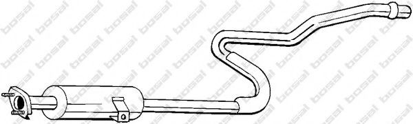 BOSAL Middle silencer Article number: 284-115 cheaply
