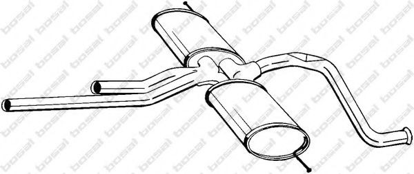 BOSAL Middle silencer Article number: 285-093 cheaply