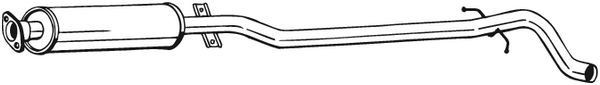 BOSAL Middle silencer Article number: 286-185 cheaply