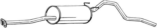 BOSAL Rear silencer Article number: 287-405 cheaply