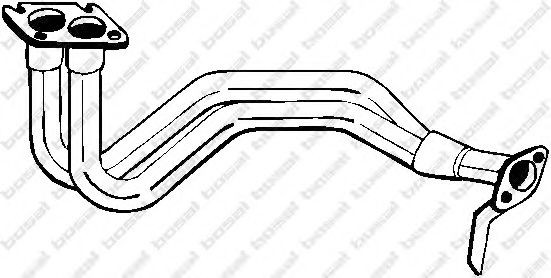 BOSAL Exhaust Pipe Article number: 787-017 cheaply