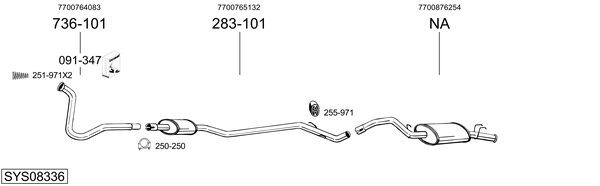 BOSAL Exhaust Pipe Article number: 787-085 cheaply
