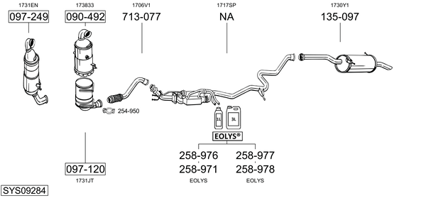 BOSAL Exhaust Pipe Article number: 882-305 cheaply