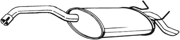 BOSAL Exhaust Pipe Article number: 888-177 cheaply