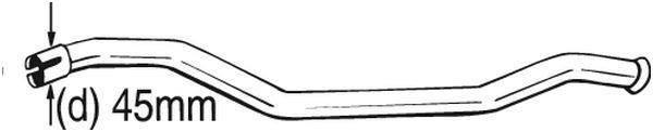 BOSAL Repair Pipe, catalytic converter Article number: 889-169 cheaply