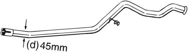 BOSAL Repair Pipe, catalytic converter Article number: 889-497 cheaply