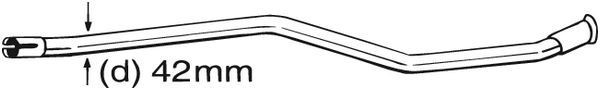 BOSAL Repair Pipe, catalytic converter Article number: 889-533 cheaply
