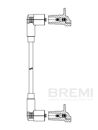 BREMI Ignition lead Article number: 114/35 cheaply