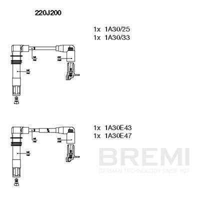 BREMI Ignition lead Article number: 210/26 cheaply