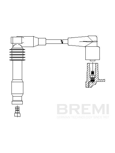 BREMI Ignition lead Article number: 381/18 cheaply